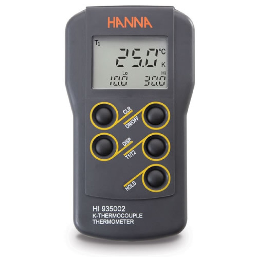 HANNA HI935002 Dual Channel K-Type Thermocouple Thermometer ( °F (-58.0 to 399.9°F and 400 to 2462°F).