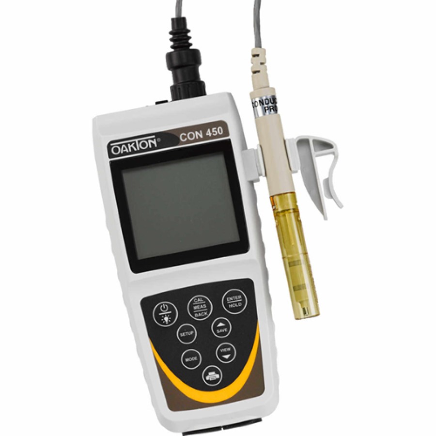 Oakton WD-35608-32 Eutech CON 450 Conductivity/TDS/Salinity/Temp. Meter with Probe