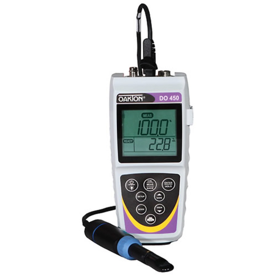 Oakton WD-35640-30 Eutech DO 450 Dissolved Oxygen/Temperature Meter and RDO Probe