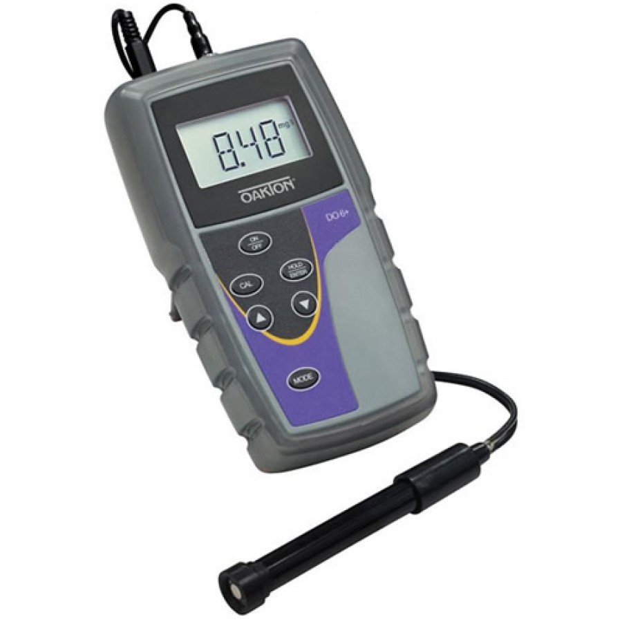 Oakton WD-35643-10 Eutech DO 6+ Dissolved Oxygen Meter w/Electrolyte Solution, Caps, Boot