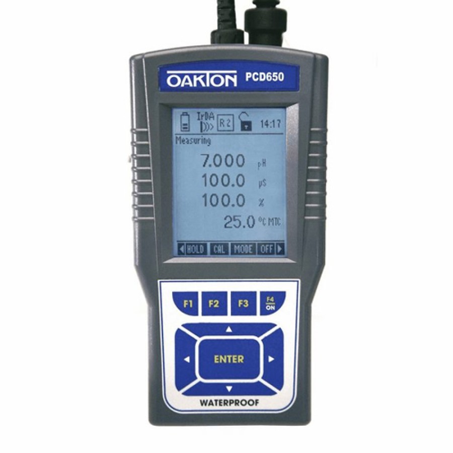 Oakton WD-35434-02 Eutech Cyberscan PCD 650 Portable Waterproof pH / Conductivity / Dissolved Oxygen Meter