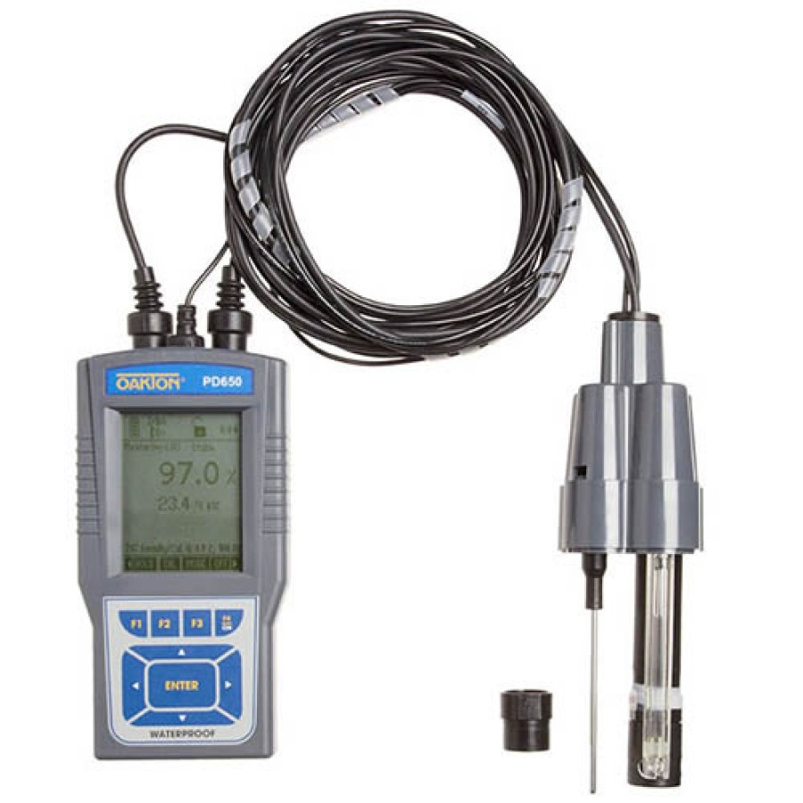 Oakton WD-35432-00 PD 650 pH/mV/Ion/Dissolved Oxygen/Temperature Meter with Probe 