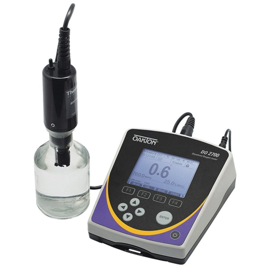 Oakton WD-35416-00 DO 2700 Dissolved Oxygen Benchtop Meter with Probe and Probe Stand